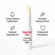 BrightSky Lips – Hydrating Coconut Balm