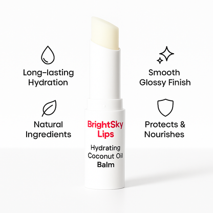 BrightSky Lips – Hydrating Coconut Balm