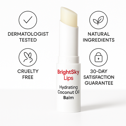 BrightSky Lips – Hydrating Coconut Balm